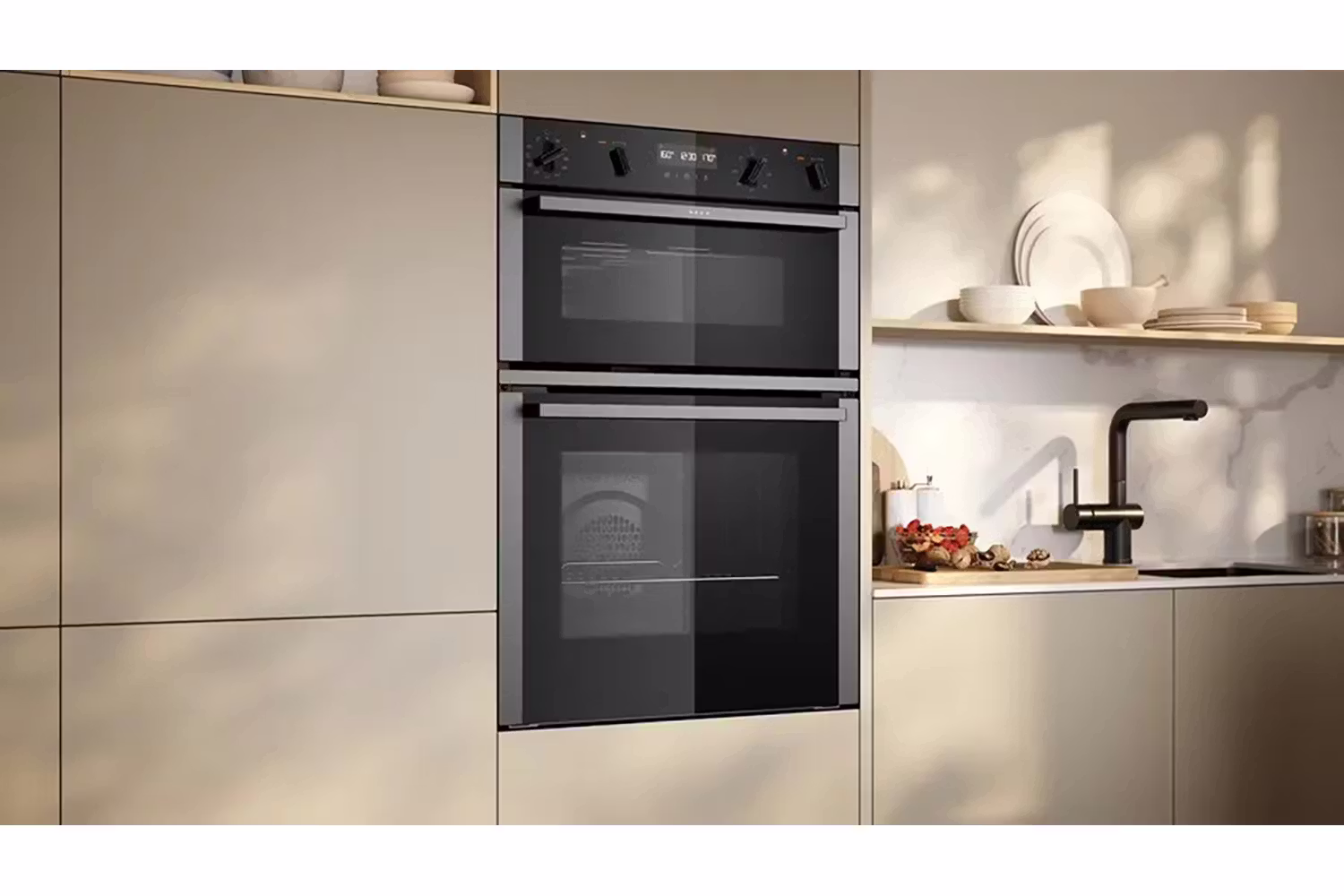 NEFF N50 Built-in Double Oven by NEFF — available through Savvy Kitchens Ireland
