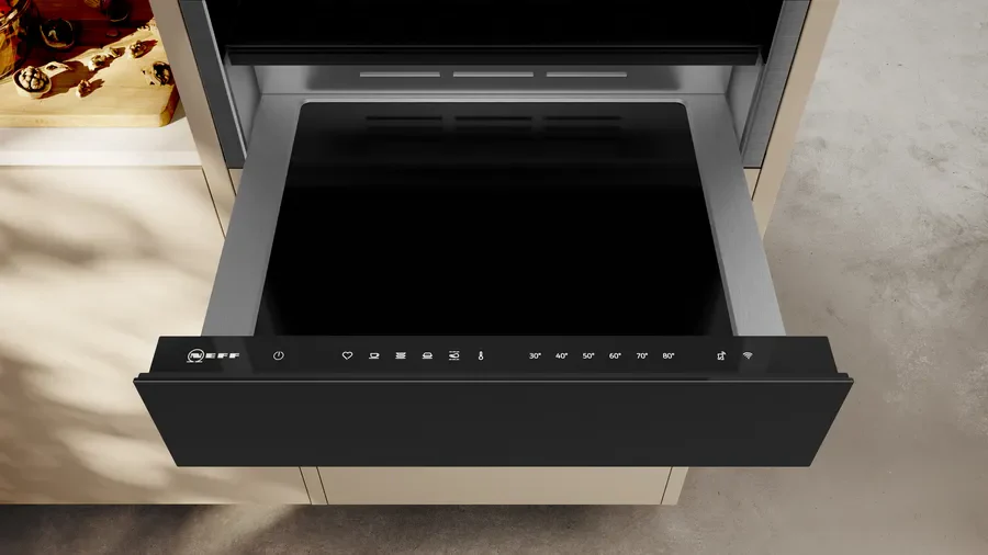 NEFF Warming Drawer by NEFF — detail view — available through Savvy Kitchens Ireland
