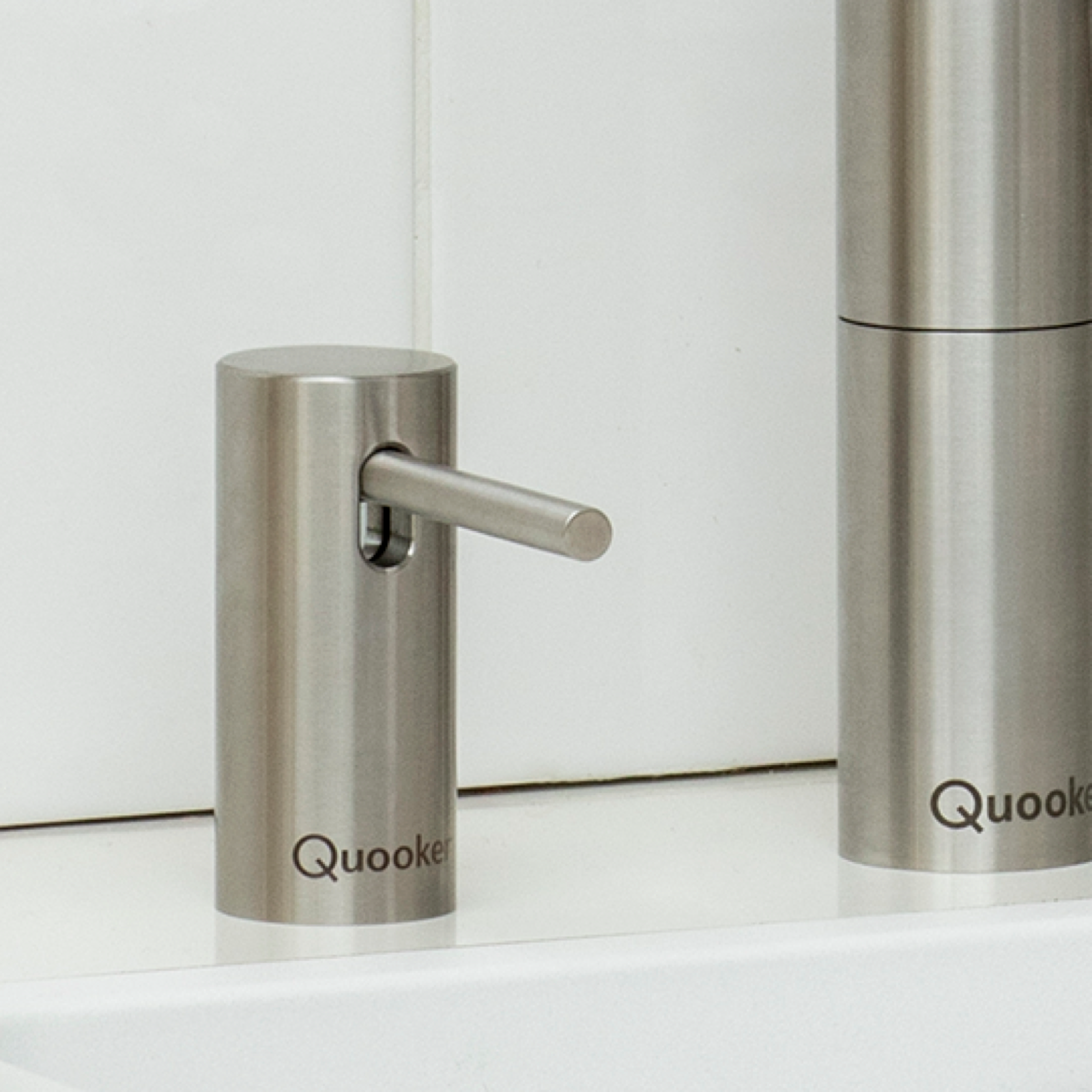 Quooker Soap Dispenser by Quooker — detail view — available through Savvy Kitchens Ireland